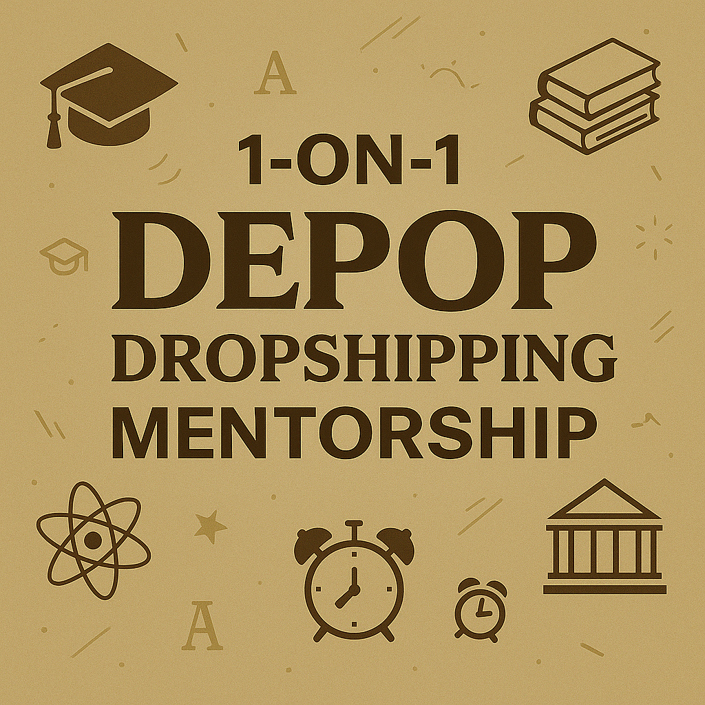 DEPOP DROPSHIPPING 1 on 1 MENTORSHIP